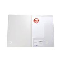 Offertemap Oxford A4 met insteektas 2 kleppen 0,5mm PP transparant