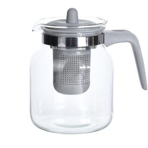 Glazen theepot met grijs filter 1500 ml