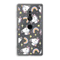 Rainbow Unicorn: Sony Xperia XZ2 Transparant Hoesje