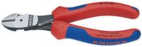 Knipex Kracht-zijsnijtang zwart geatramenteerd met meer-componentengrepen 160 mm - 7412160 - thumbnail