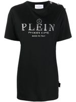 Philipp Plein t-shirt en coton à logo imprimé - Noir