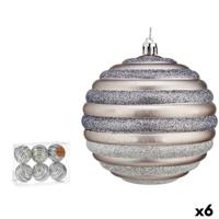 Set kerstballen Krist+ 00876 00876 Zilverkleurig Plastic Cirkels 10 cm (6 Stuks) Set kerstballen Krist+ 00876 00876 Zilverkleurig Plastic Cirkels 10 cm (6 Stuks)