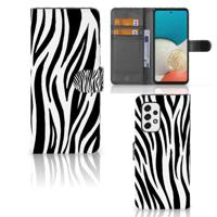 Samsung Galaxy A53 | Telefoonhoesje | Met pasjeshouder | Zebra