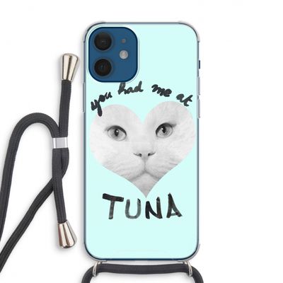You had me at tuna: iPhone 12 Transparant Hoesje met koord