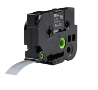 Huismerk Label Tape voor Brother TZe-345 | 18 mm x 8 m | Wit op Zwart - 1 stuk