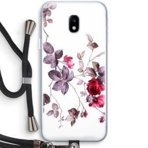 Mooie bloemen: Samsung Galaxy J3 (2017) Transparant Hoesje met koord