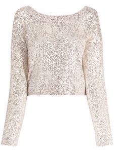 In The Mood For Love haut Coco brodé de sequins - Marron