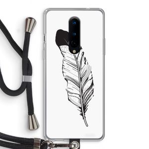 Pluim: OnePlus 8 Transparant Hoesje met koord