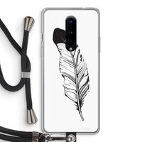 Pluim: OnePlus 8 Transparant Hoesje met koord