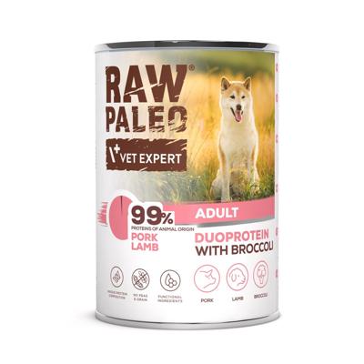 RAW PALEO Duoprotein Pork & Lamb Adult - natvoer voor honden - 400g