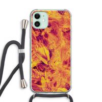 Eternal Fire: iPhone 11 Transparant Hoesje met koord