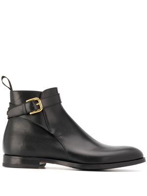 Scarosso bottines à détail de sangle Taylor - Noir