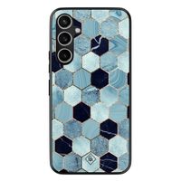 Samsung Galaxy S23 FE hoesje - Blue cubes - thumbnail