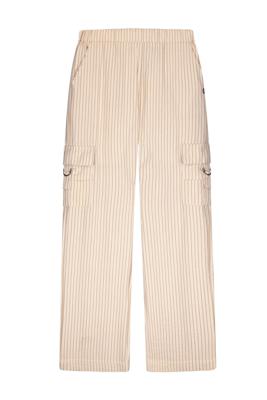 Like Flo zomer cargo broek meisjes teens - creme, gestreept - Fever