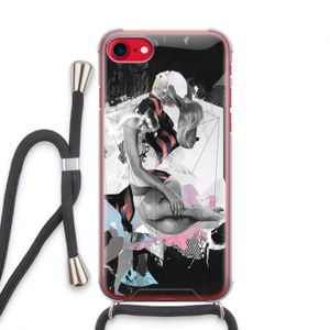 Camouflage de sommeil: iPhone SE 2020 Transparant Hoesje met koord
