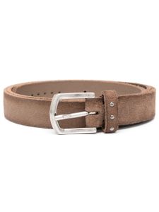 Boglioli ceinture en daim à boucle - Marron