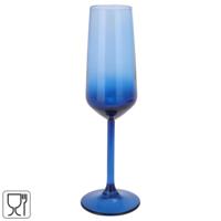 Champagneglas glas blauw 195 ml | 12 stuks
