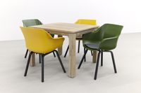 Hartman Sophie tuinstoel yellow & green/Rome grey 100 cm. - 5-delig