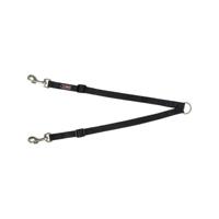 Koppeling voor 2-hondenriem Trixie Premium Zwart