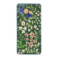 Botanical green sweet flower heaven: Honor Note 10 Transparant Hoesje