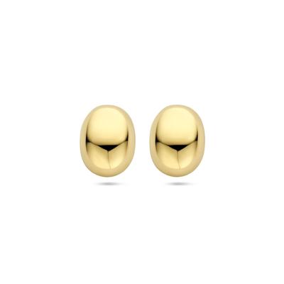 Stijlvolle 14k Geelgouden Oorknoppen - 13x10mm