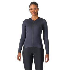 Castelli Fly Jersey lange mouw light black dames L