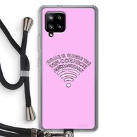 Home Is Where The Wifi Is: Samsung Galaxy A42 5G Transparant Hoesje met koord