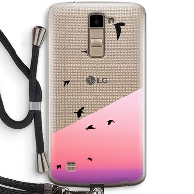 Fly away: LG K10 (2016) Transparant Hoesje met koord