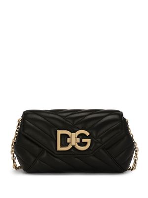 Dolce & Gabbana petit sac à bandoulière Lop à design matelassé - Noir