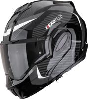 SCORPION EXO-Tech Evo Pro Acuti, Systeemhelm, Zwart-Zilver