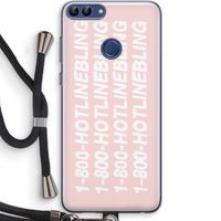 Hotline bling pink: Huawei P Smart (2018) Transparant Hoesje met koord