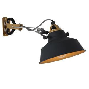 Steinhauer WandlampMexlite zwart met goud - 1320ZW