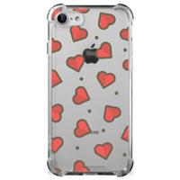 iPhone SE 2022/2020 | iPhone 8/7 Doorzichtige Silicone Hoesje Hearts