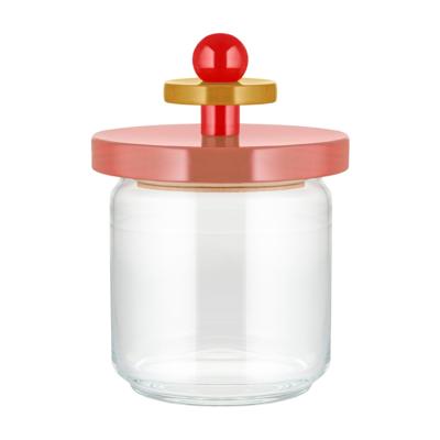 Alessi Voorraadpot Twergi - ES16/74 2 - Roze - ø 12 cm / 750 ml - door Ettore Sotsass