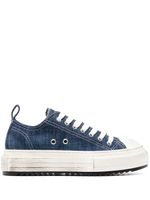 DSQUARED2 baskets à semelle plateforme - Bleu