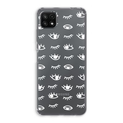 Eye pattern #3: Samsung Galaxy A22 5G Transparant Hoesje