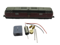 micromotor NF042C motor ombouwset Fleischmann V 200.1, BR 221, EBW V 270, RENFE D 340