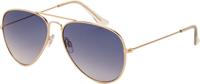 Az Eyewear Piloten Aviator Zonnebril Goud/Blauw Az Eyewear Piloten Aviator Zonnebril Goud/Blauw