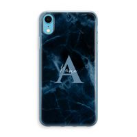 Midnight Marble: iPhone XR Transparant Hoesje Midnight Marble: iPhone XR Transparant Hoesje