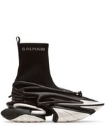 Balmain baskets Unicorn en maille - Noir - thumbnail