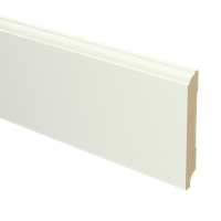 MDF Eigentijdse plint 90x12 voorgelakt RAL9010 - lengte 240cm