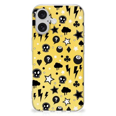 Silicone Back Case iPhone 16 Punk Geel Silicone Back Case iPhone 16 Punk Geel