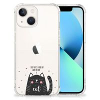 iPhone 13 Stevig Bumper Hoesje Cat Good Day - thumbnail