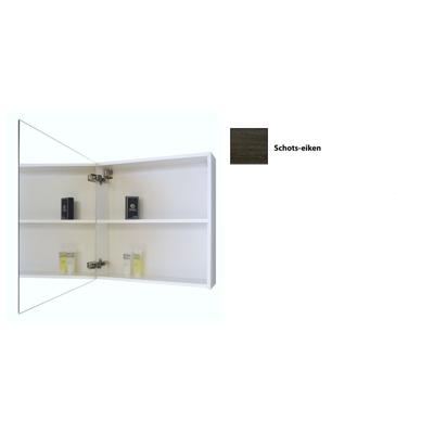 Spiegelkast Sanicare Qlassics 60 cm 1 Deur Schots-Eiken Links Sanicare