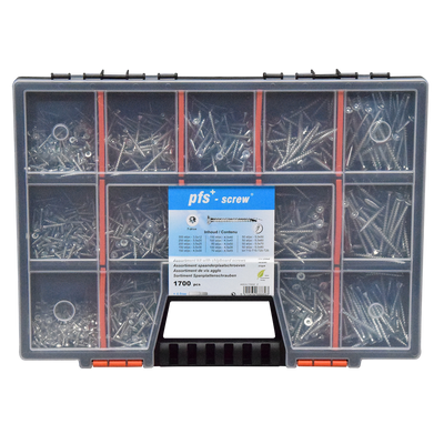pgb-Europe PGB-FASTENERS | Assortimentsdoos met schroeven 1700 dlg PWVTV - ASS014001170002