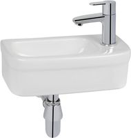 Grohe Euro fontein incl. chromen kraan rechts 37x18x12cm Wit
