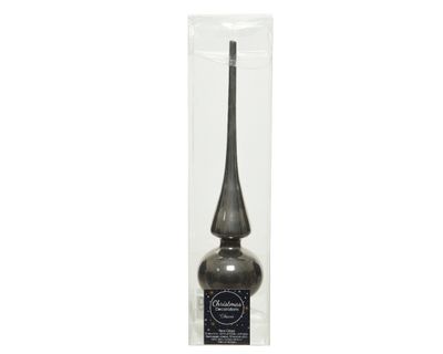 Piek glas d6h26 cm warm grijs II Decoris - Decoris