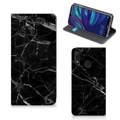 Huawei Y7 hoesje Y7 Pro (2019) | Standcase | Marmer Zwart - Origineel Cadeau Vader