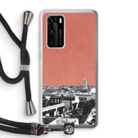 Marrakech Skyline : Huawei P40 Transparant Hoesje met koord