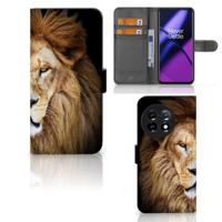OnePlus 11 | Telefoonhoesje | Met pasjeshouder | Leeuw